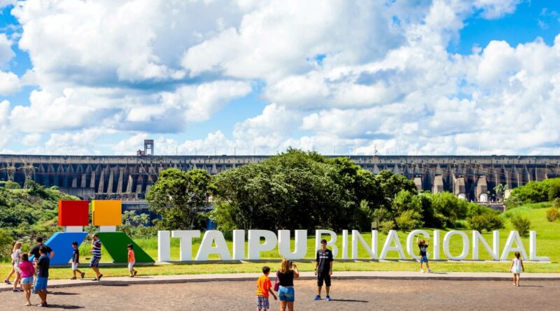 Visitação no mês de julho na Itaipu