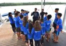 Alunos do projeto social ‘Velejar é Preciso’ vivem experiência de mergulho no Lago de Itaipu durante o Foz Internacional Boat Show