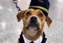 A cachorrinha resgatada é a mais nova funcionária do Aeroporto de Guarulhos