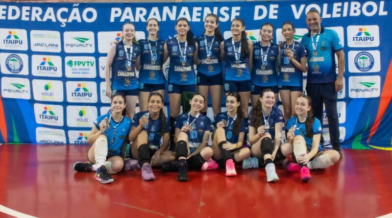 Vôlei feminino sub-15 de Foz do Iguaçu conquista terceiro lugar no Campeonato Regional Oeste Vôlei feminino sub-15 de Foz do Iguaçu conquista terceiro lugar no Campeonato Regional Oeste