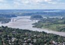 Nível das águas do rio Paraná segue em queda, mas permanece acima do normal Nível das águas do rio Paraná segue em queda, mas permanece acima do normal